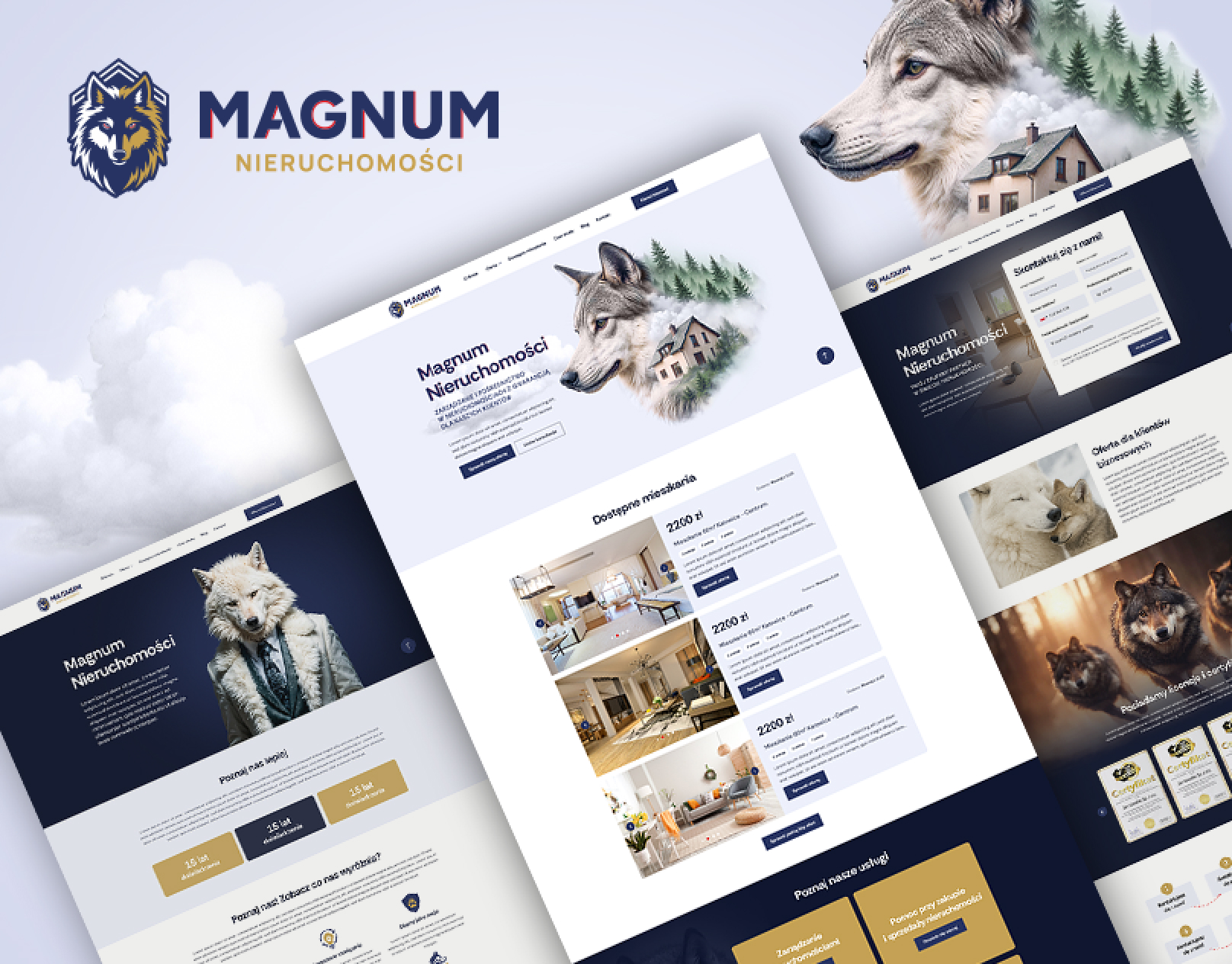 Strona www dla biura nieruchomości magnum
