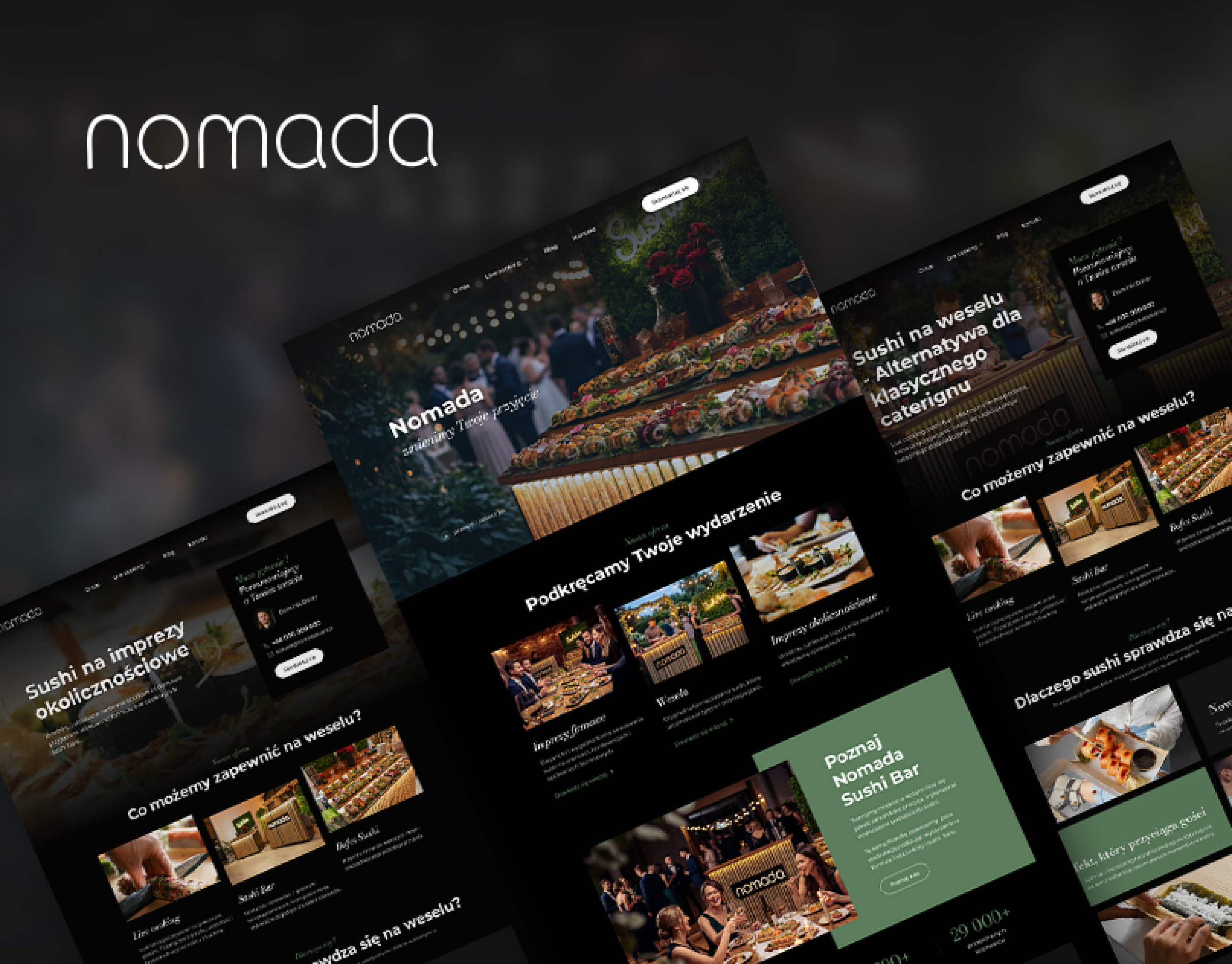 strona internetowa dla nomada sushi bar